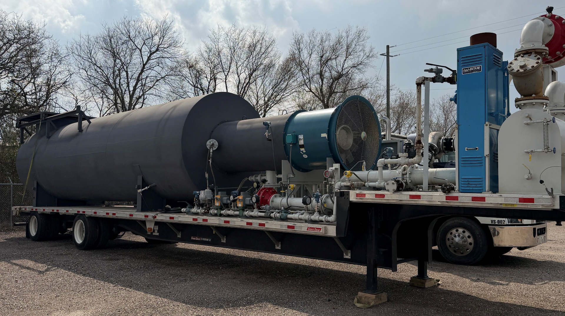 Mobile vapor control flare stack in Van Slate's lease portfolio